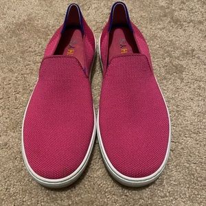 Rothys Hot Pink Sneakers Size 7